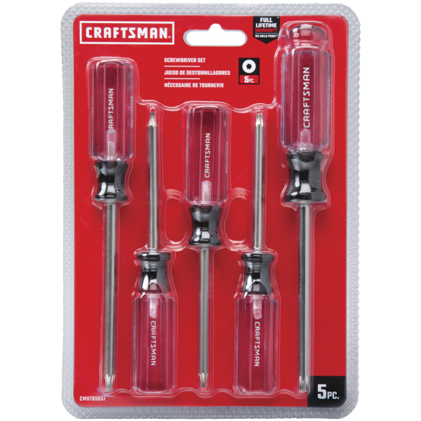 Juego de 5 destornilladores Craftsman acetato Torx